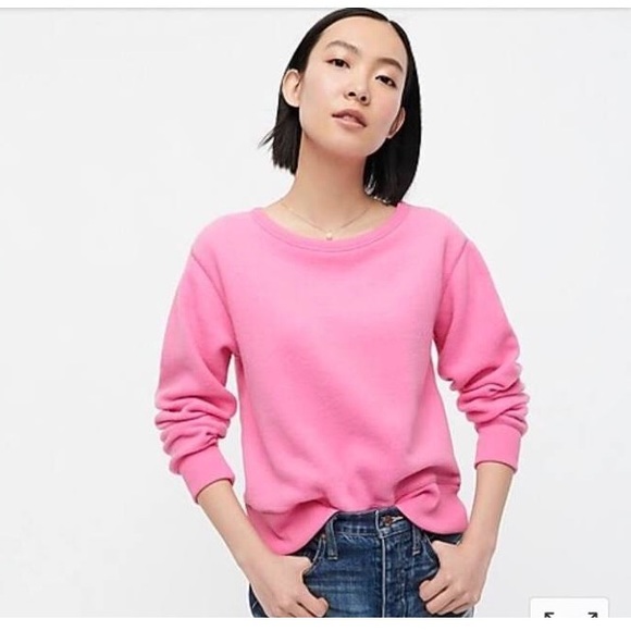 J.Crew Brushed Terry Pullover Sweatshirt NWT - Picture 2 of 4